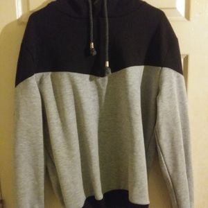 Black and gray Coofandy hoody